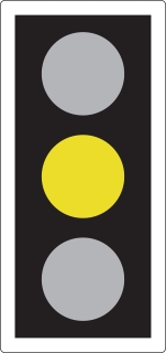 AMBER means 'Stop' at the stop line. You may go on only if the AMBER appears after you have crossed the stop line or are so close to it that to pull up might cause an accident
