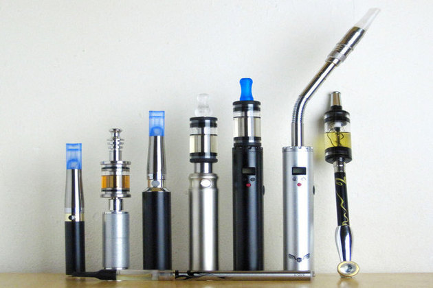 7 different types of ecigarettes in a row