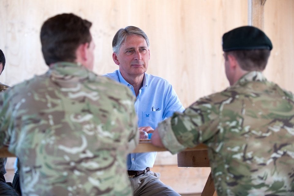  Philip Hammond visits troops in Afghanistan