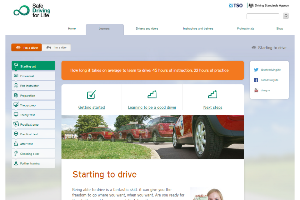 Safe Driving for Life website
