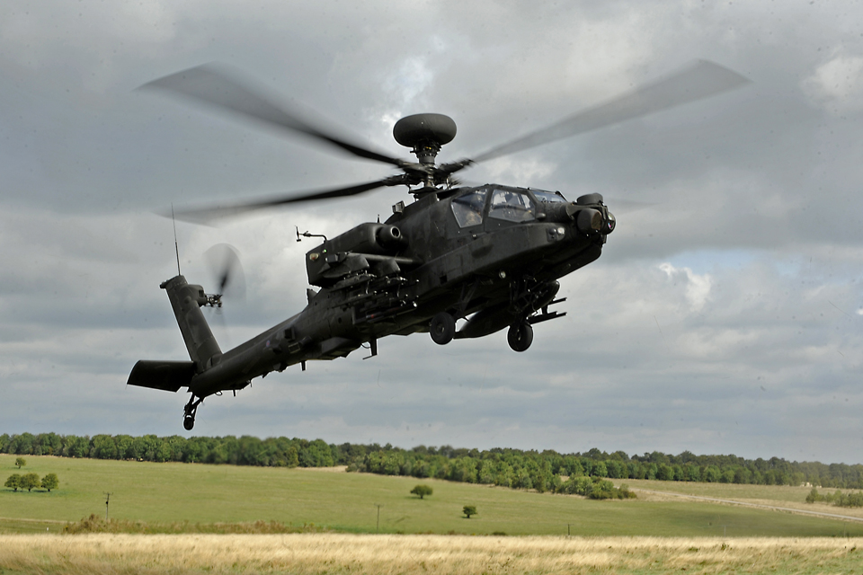 An Apache attack helicopter 