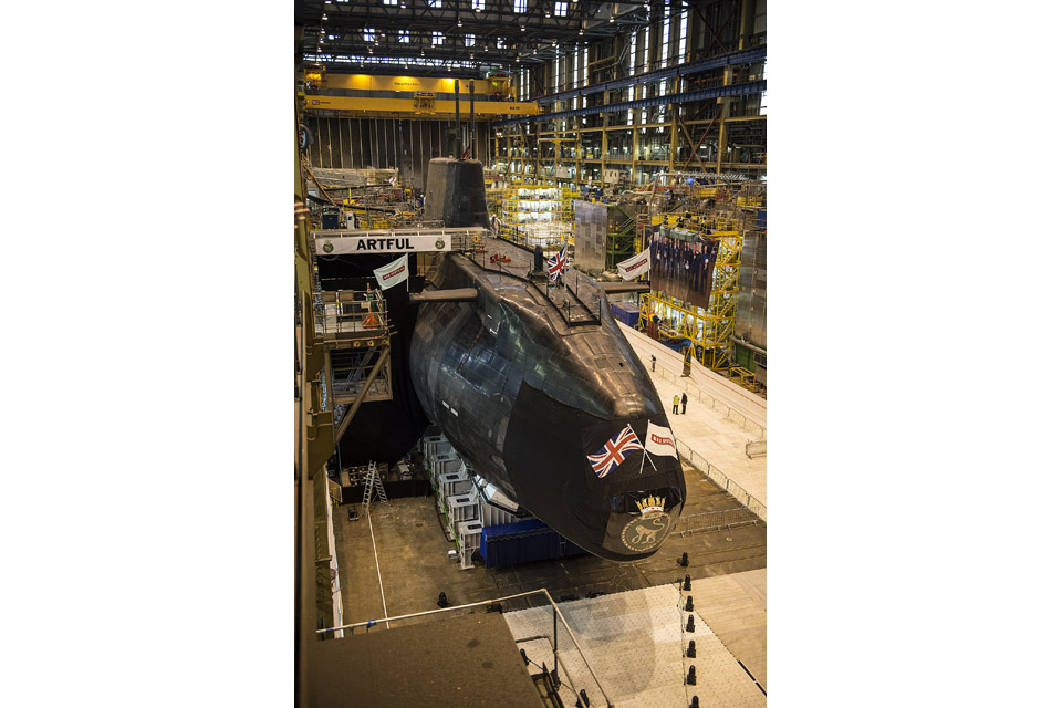 Artful, the latest Royal Navy Astute Class submarine