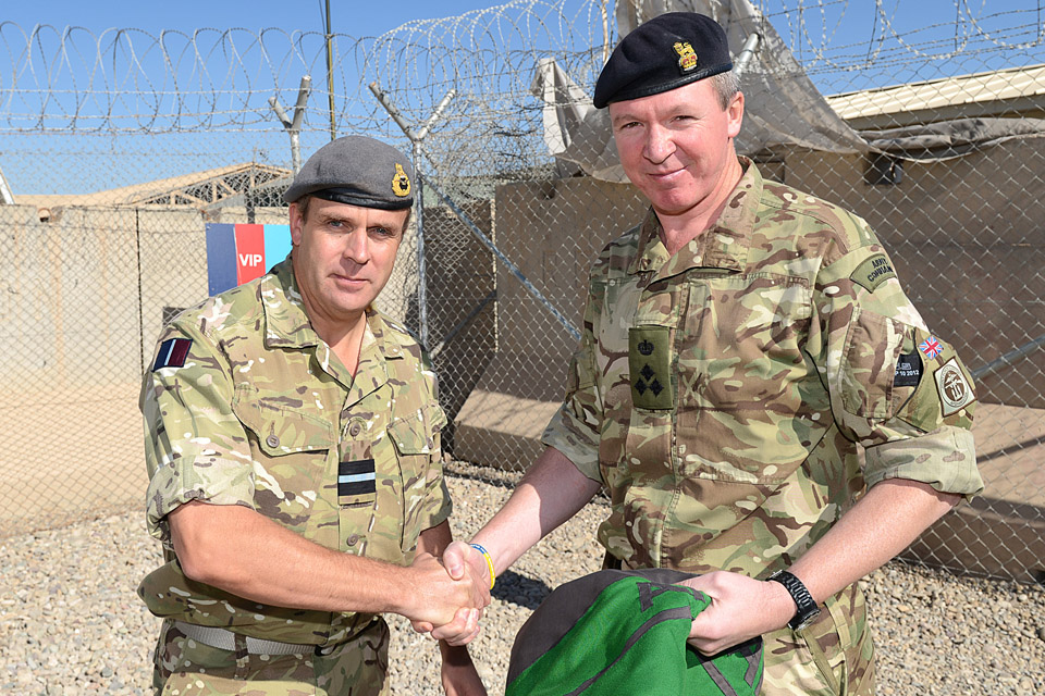 Air Commodore John Bessell with Brigadier Martin Moore