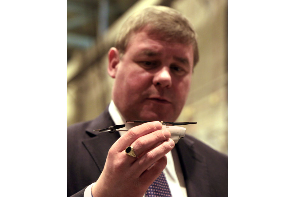 Mark Francois takes a close look at the Black Hornet nano unmanned aerial system