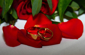 Wedding rings in paris france