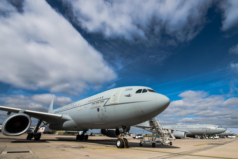 The Royal Air Force's new Voyager aircraft 