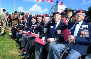 Normandy Veterans commemorate D Day on the 70th Anniverary Photo: MoD