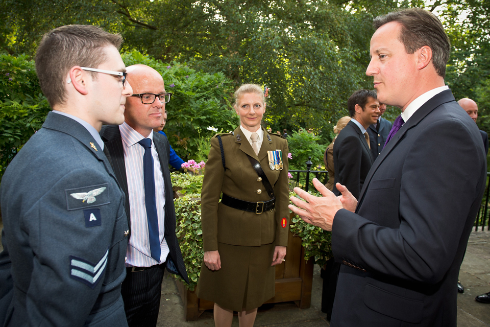 The Prime Minister speaking to reservists and employers 