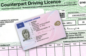 Driving licence photocard and counterpart