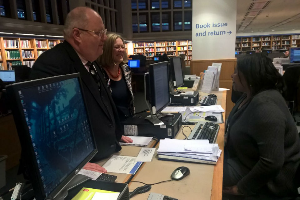 Eric Pickles at the British Library