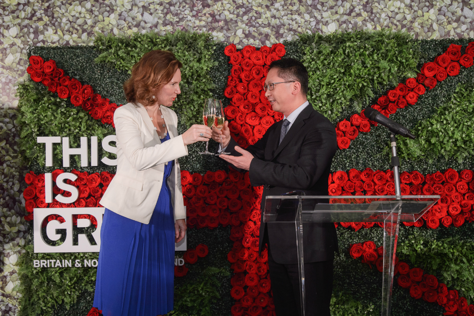 British Consul General to Hong Kong and Macao Caroline Wilson with Secretary for Justice The Hon Rimsky Yuen Kwok-keung, of the Hong Kong Special Administrative Region Government