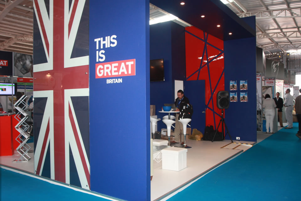 Part of UK Pavilion at Exponor.