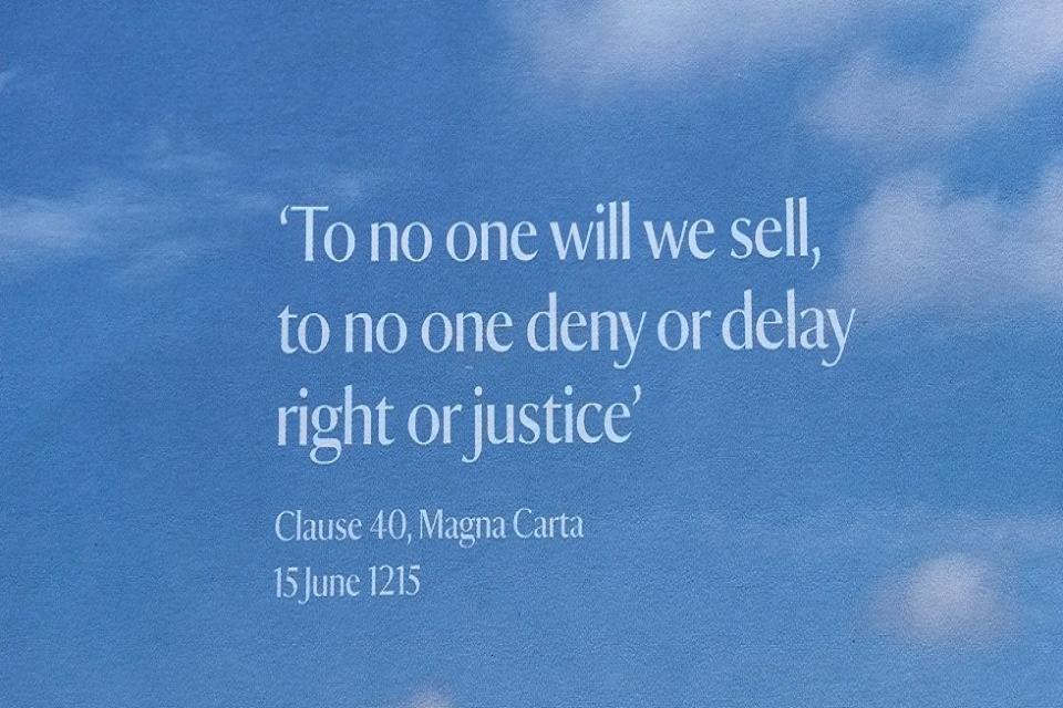 Clause 40 Magna Carta 