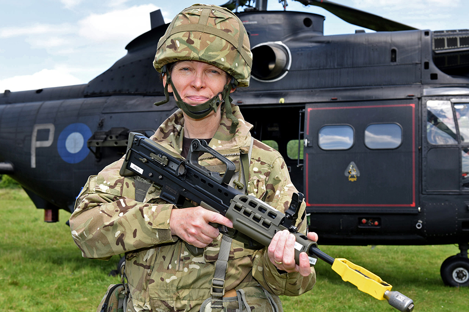 Housing association Resources Director and reservist Captain Kim Humberstone [Crown copyright]