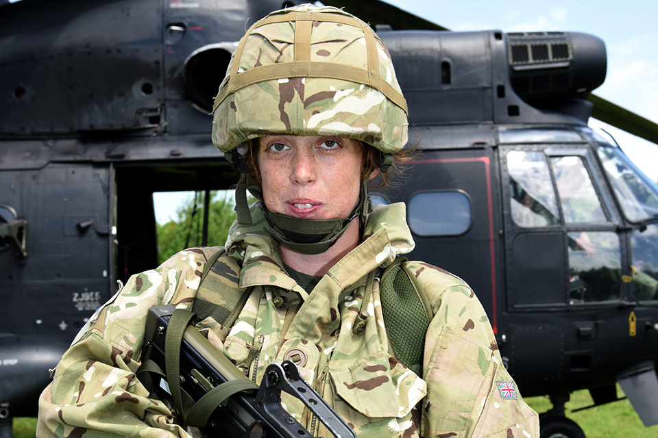 Civil servant and reservist Lance Corporal Cara King [Crown Copyright]