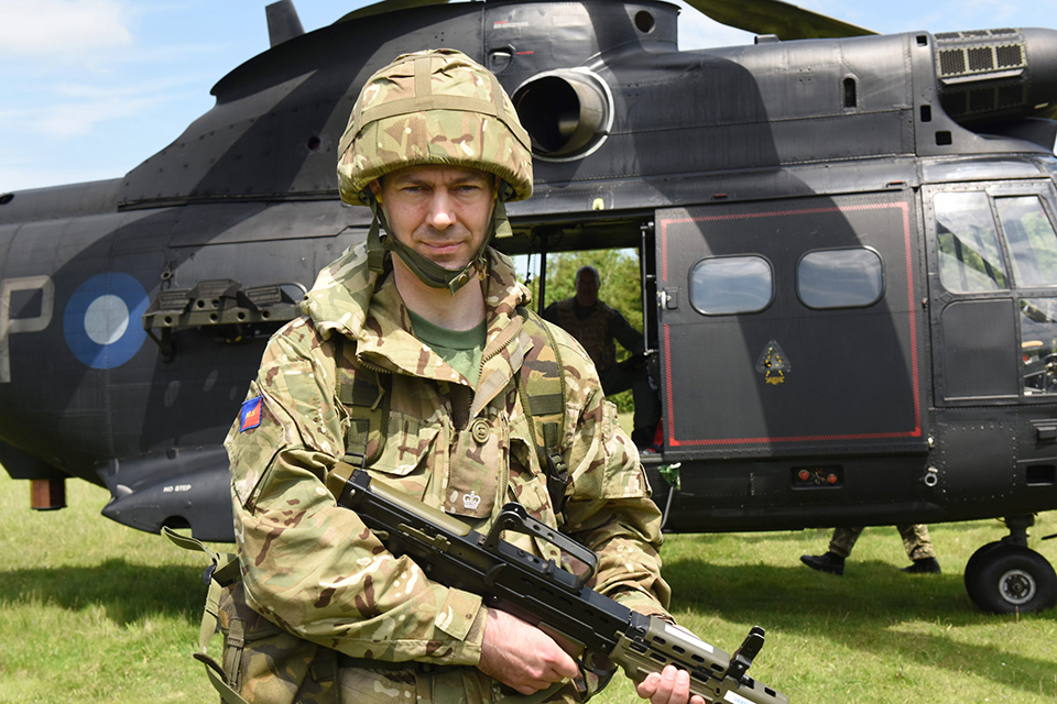 City of London solicitor and reservist Major Alastair Moss [Crown Copyright]