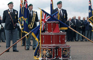 A drumhead service in 2010