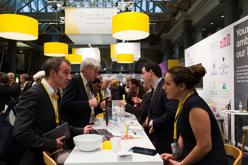 Attendees networking at Innovate 2014