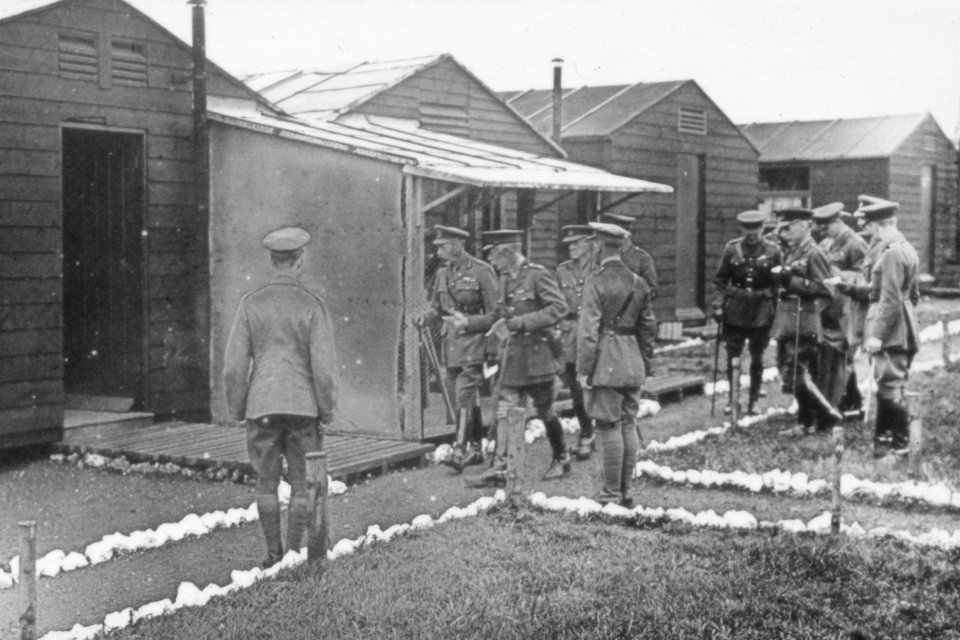 King George V visits Porton in 1918