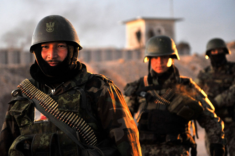 Members of the Afghan National Army