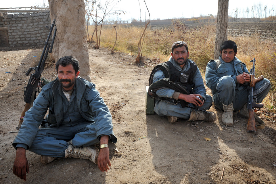 Members of the Afghan Uniform Police