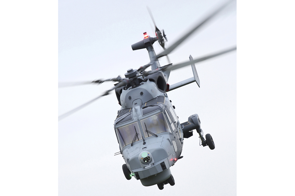 The Royal Navy Wildcat HMA Mark 2 attack helicopter
