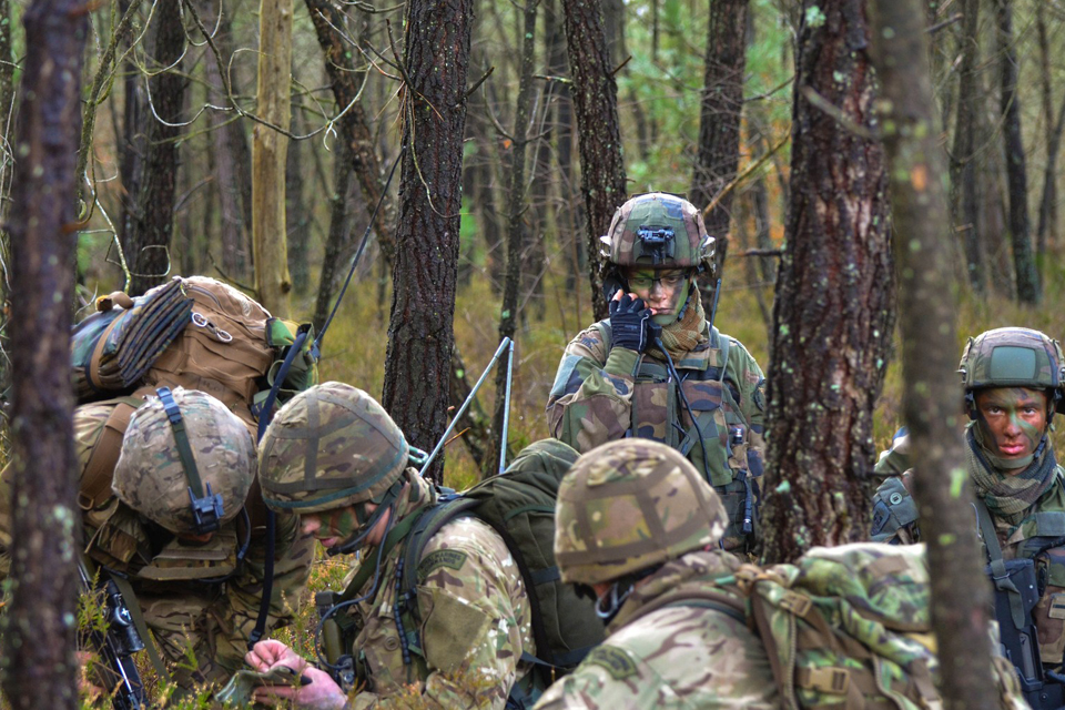 British and French marines taking part in Exercise Gaelic Venture