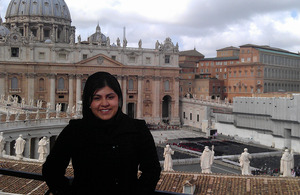 Baroness Warsi at the Vatican