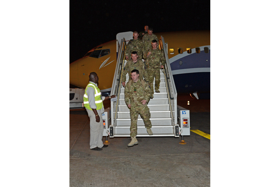British troops arrive in Mali