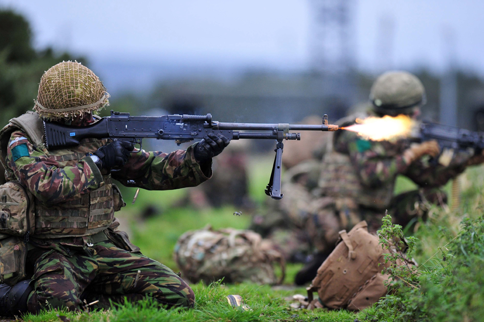 Troops from 3rd Battalion The Parachute Regiment