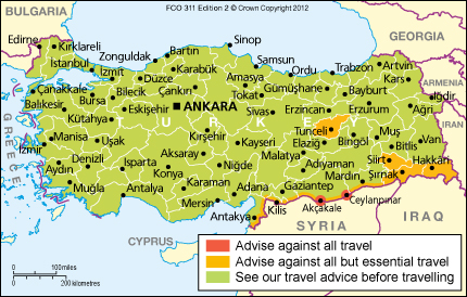 uk government travel advice for turkey