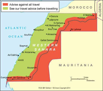 travel advice western sahara