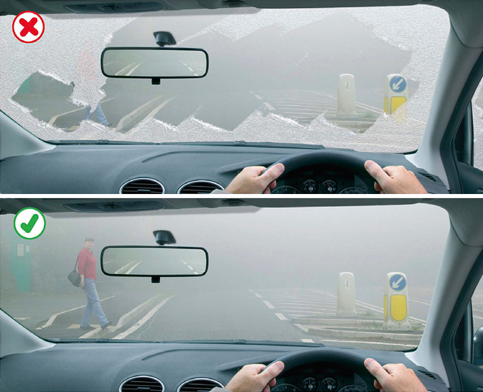 Rule 229: Make sure your windscreen is completely clear