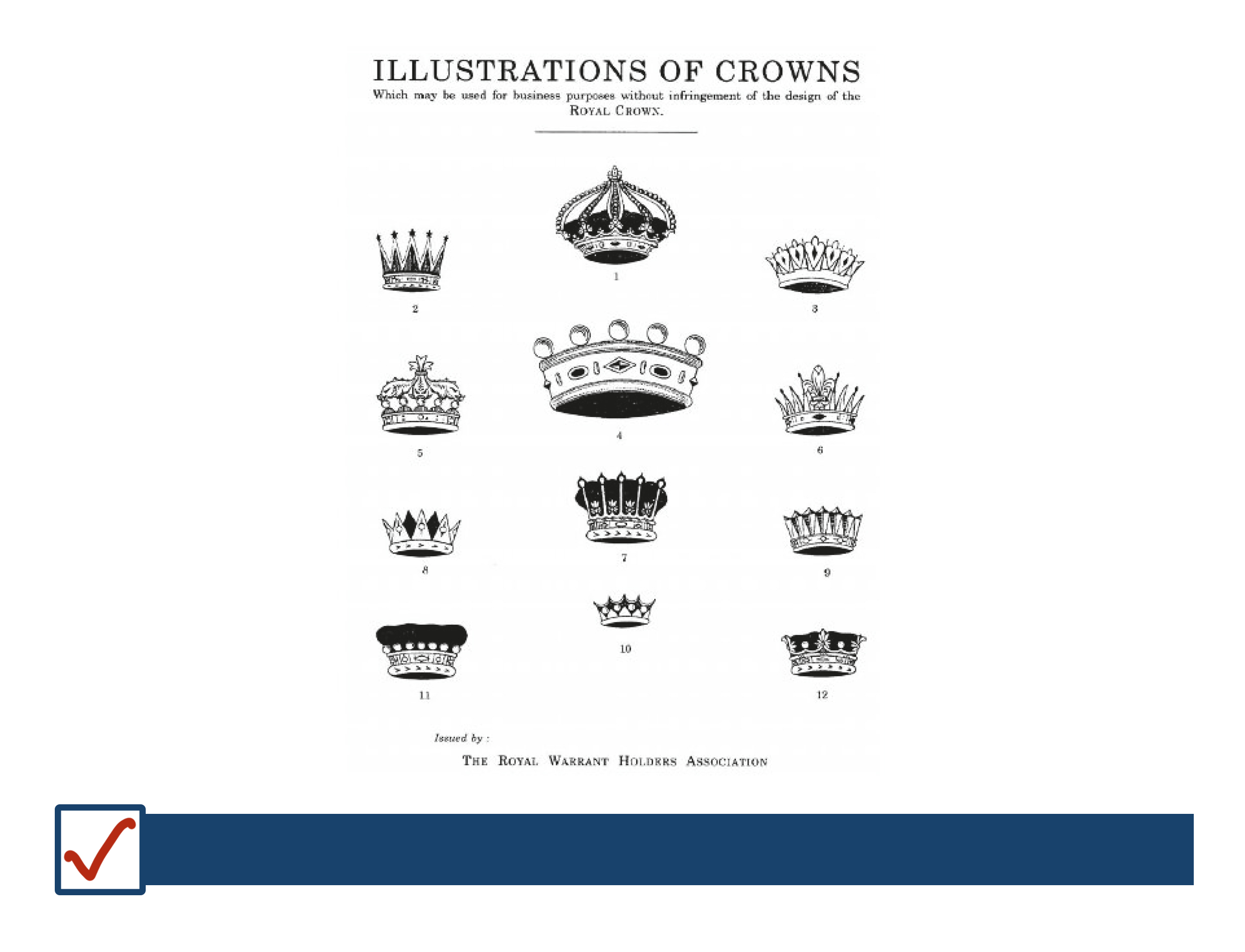 Illustrations of crowns