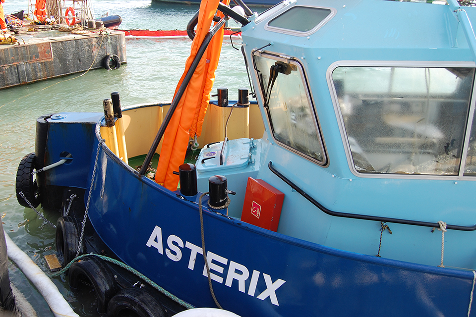 Asterix being recovered